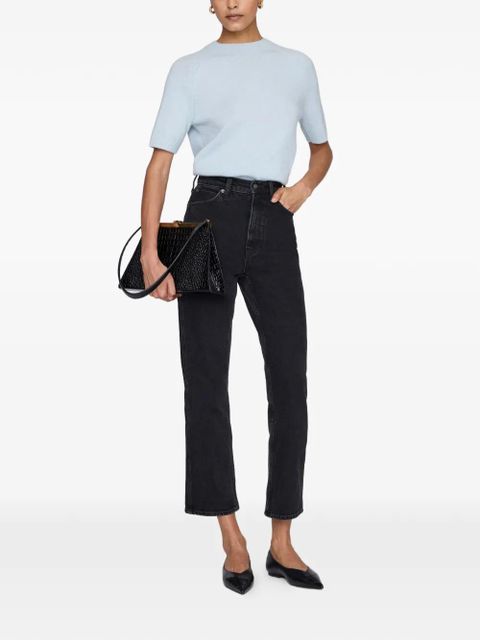 ANINE BING Jackson short-sleeve sweater - Green