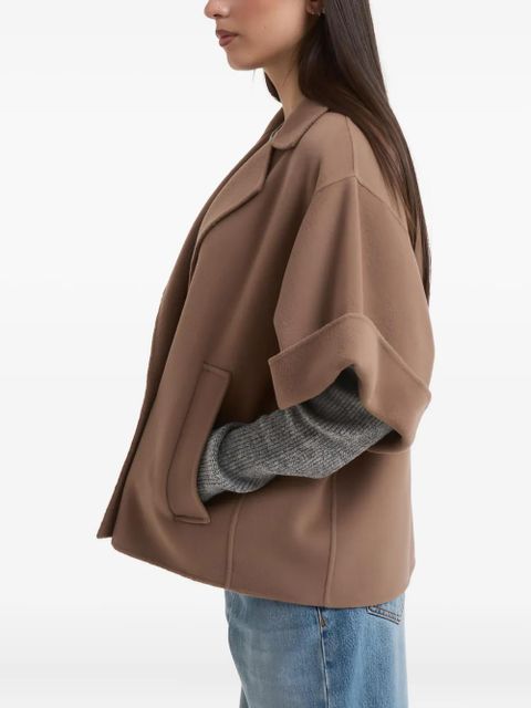 Weekend Max Mara button short-sleeve jacket - Brown