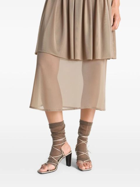 LEMAIRE ankle-tie high sandals - Neutrals