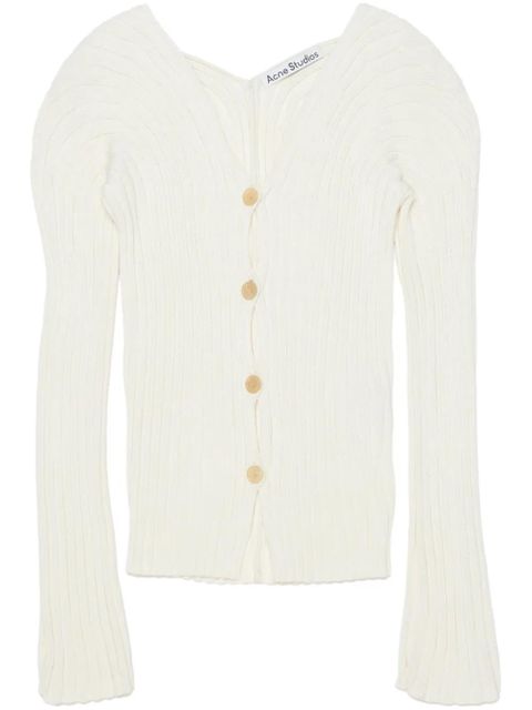 Acne Studios cotton cardigan - Neutrals - zdjęcie produktu nr 1