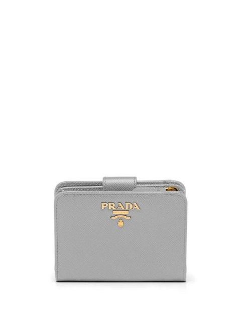 Prada logo-plaque Saffiano wallet - Grey - zdjęcie produktu nr 2