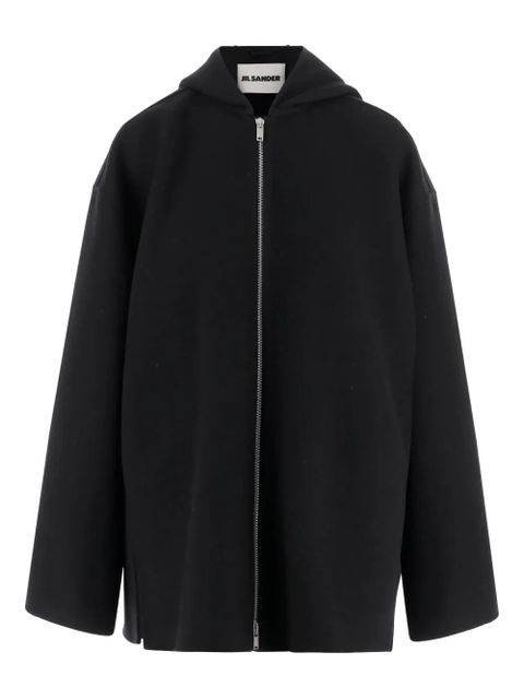 Jil Sander hooded wool jacket - Black - zdjęcie produktu nr 1