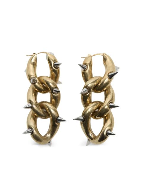 Acne Studios spiked chain earrings - Gold - zdjęcie produktu nr 1