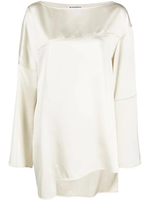 Jil Sander seam-detail crepe blouse - Neutrals - zdjęcie produktu nr 1