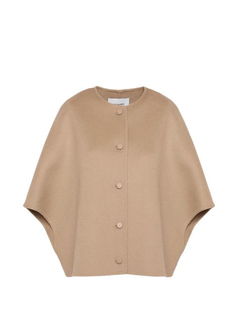 Yves Salomon button-up cape - Neutrals - zdjęcie produktu nr 1