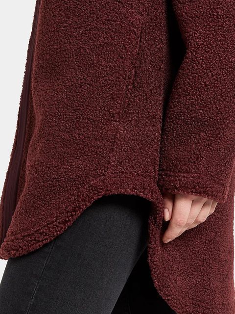 Didriksons bluza polarowa UMI kolor bordowy gładka 505941