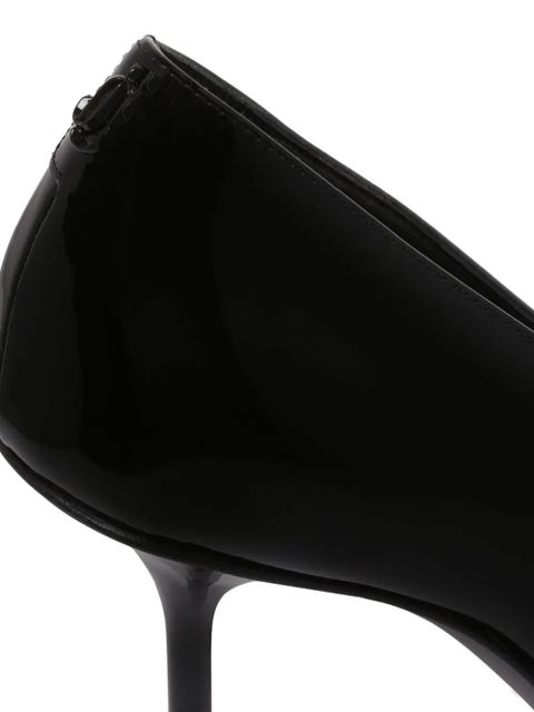 Jimmy Choo 95mm pointed-toe leather pumps - Black