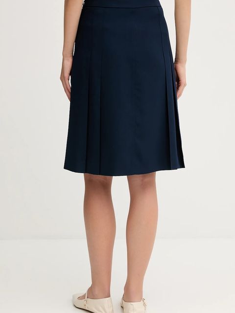 Tommy Hilfiger spódnica kolor granatowy mini rozkloszowana WW0WW46796