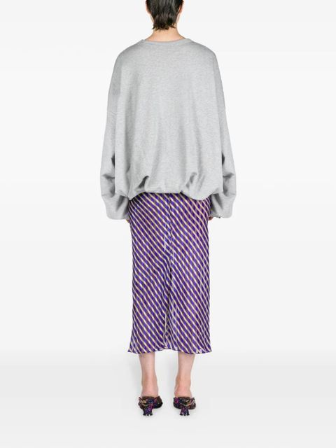 DRIES VAN NOTEN draped sweatshirt - Grey - zdjęcie produktu nr 2