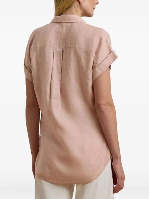 Lauren Ralph Lauren buttoned short-sleeve shirt - Pink