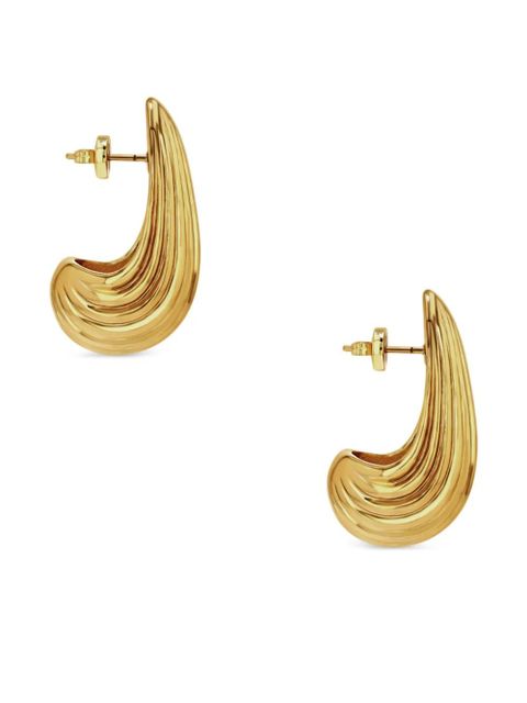 ANINE BING Ribbed Drop earrings - Gold - zdjęcie produktu nr 2