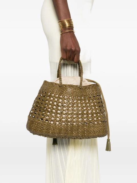 DRAGON DIFFUSION Santa Cano woven braided tote bag - Green - zdjęcie produktu nr 2