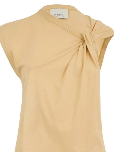 ISABEL MARANT Nayda twisted T-shirt - Neutrals