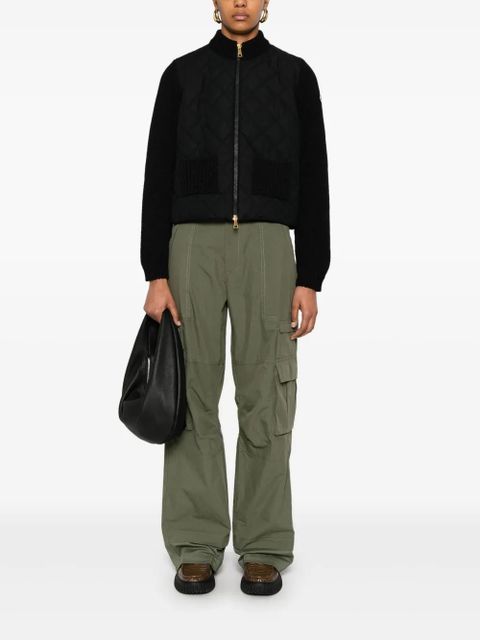 Moncler padded zip-up jacket - Black