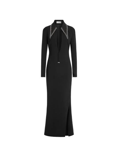 16Arlington Elis embellished collared maxi dress - Black - zdjęcie produktu nr 1