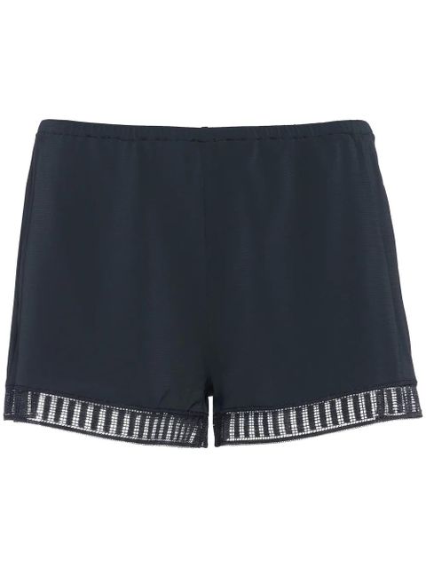 ERES Sylvie Graphic lace-trim short - Blue - zdjęcie produktu nr 1