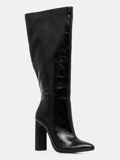 Buffalo kozaki July Boot Hi damskie kolor czarny na słupku 1292055-BLK - zdjęcie produktu nr 1