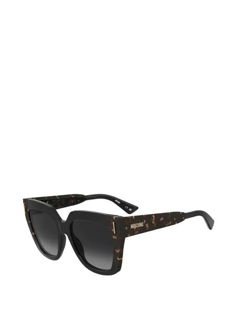 Moschino tortoiseshell-effect square-frame sunglasses - Black - zdjęcie produktu nr 2