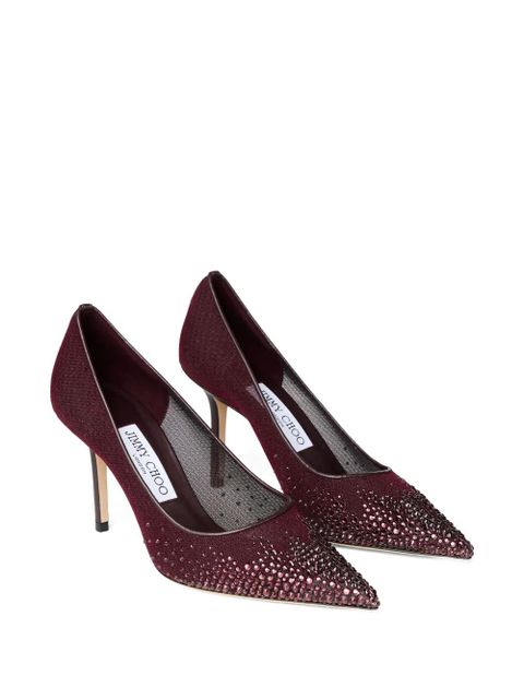 Jimmy Choo 85mm Love pointed-toe pumps - Red - zdjęcie produktu nr 2