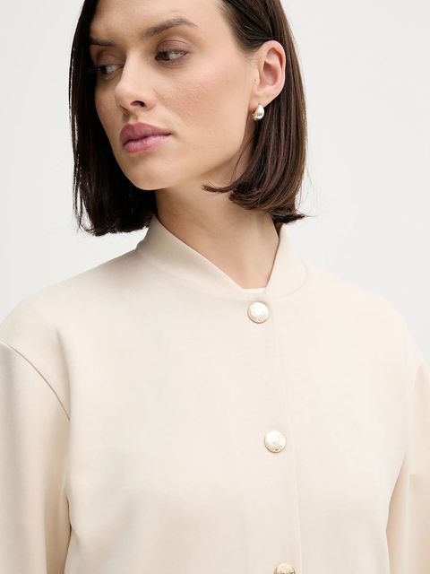 Joop! bluza damska kolor beżowy gładka 30100415