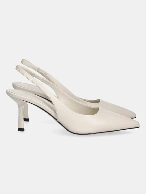 Answear.LAB szpilki skórzane kolor biały - zdjęcie produktu nr 2