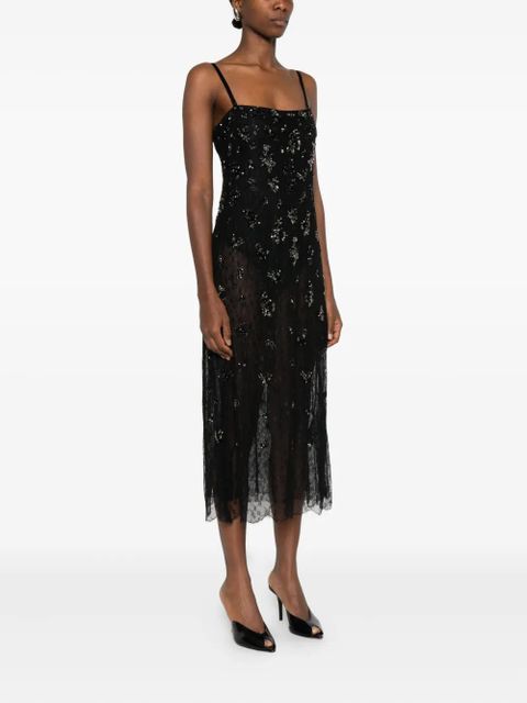 Simkhai Carmela sequin embellished midi dress - Black