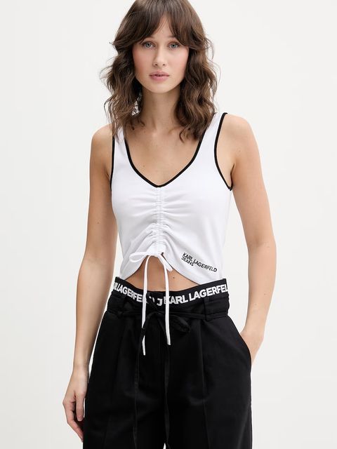 Karl Lagerfeld Jeans crop top damski - zdjęcie produktu nr 2
