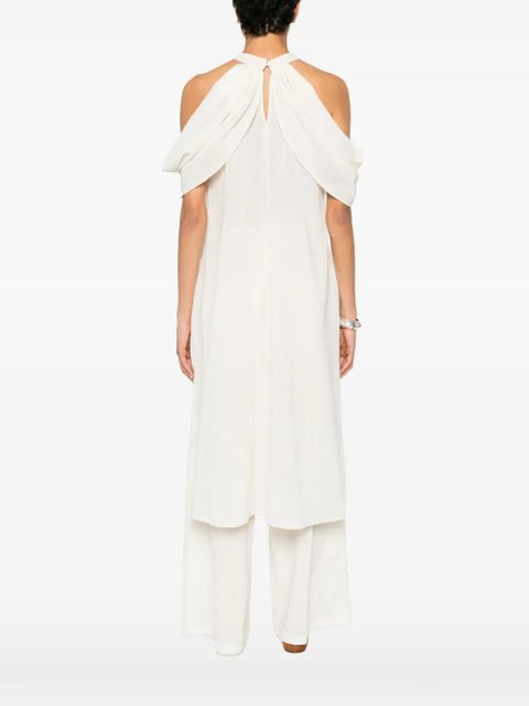 Eleh draped halterneck top - Neutrals