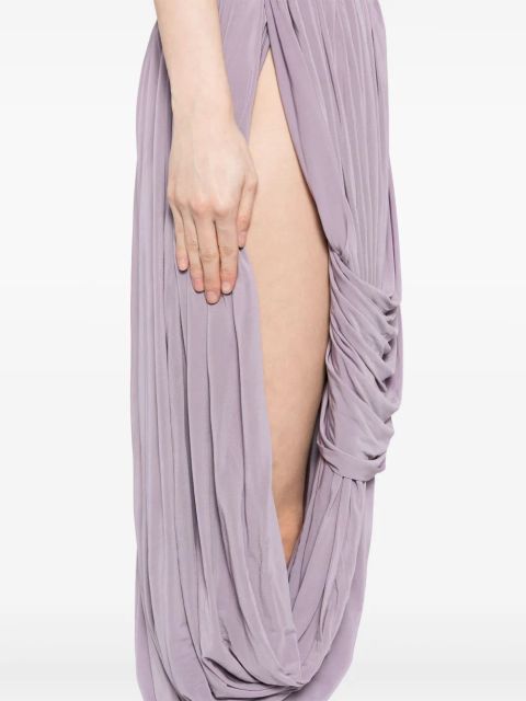Christopher Esber Swept draped skirt - Purple