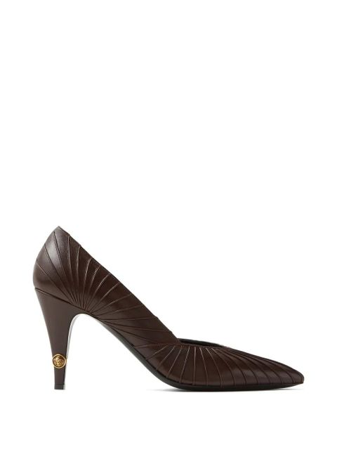 Versace Gianni leather pumps 90 mm - Brown - zdjęcie produktu nr 1