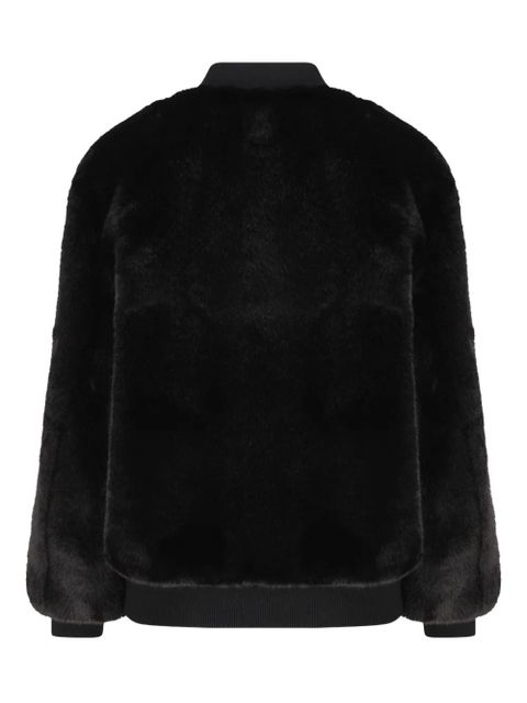 Prada faux-fur logo jacket - Black - zdjęcie produktu nr 2