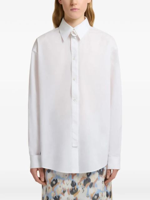 Marni d-ring logo shirt - White