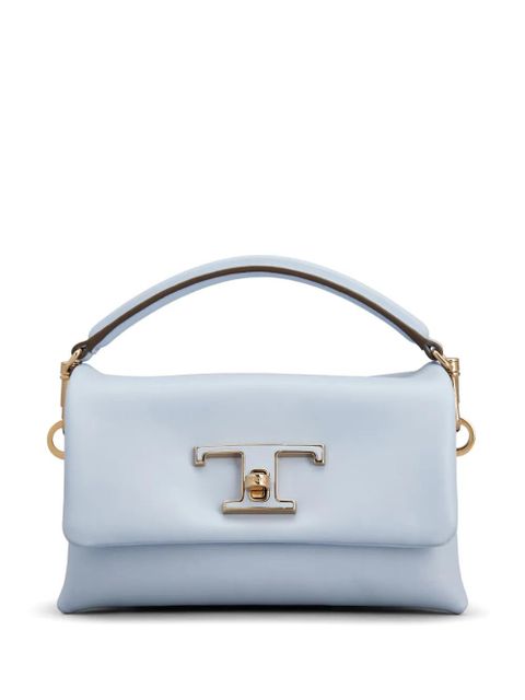 Tod's logo-plaque leather crossbody bag - Blue - zdjęcie produktu nr 1