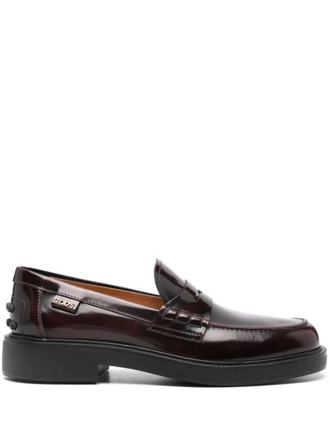 Tod's penny-slot loafers - Red - zdjęcie produktu nr 1