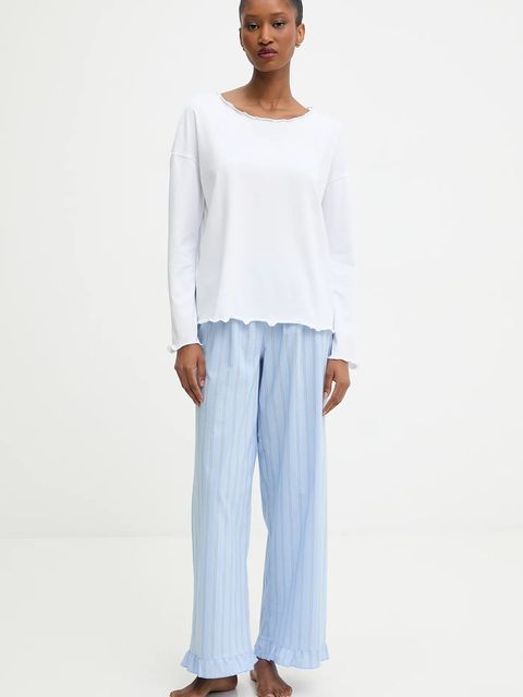 Answear.LAB piżama damska kolor niebieski