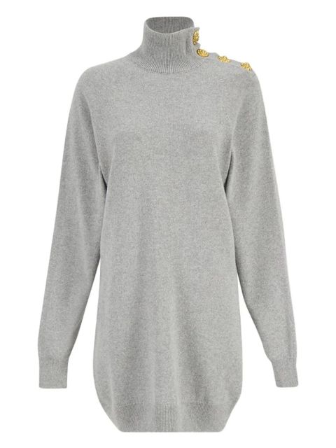 Balenciaga batwing button mini dress - Grey - zdjęcie produktu nr 1