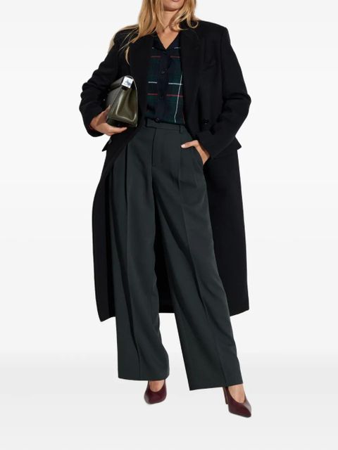 Alexander McQueen plaid ruffled-cuff cardigan - Green