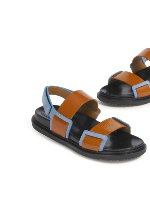 Marni double-strap sandals - Brown