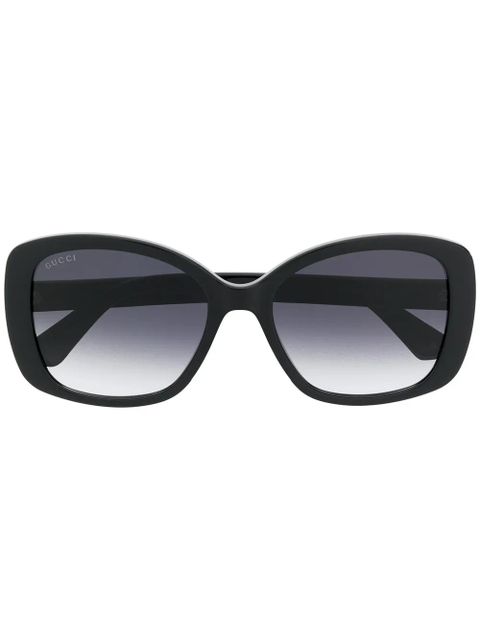 Gucci Eyewear Double G square-frame sunglasses - Black - zdjęcie produktu nr 1