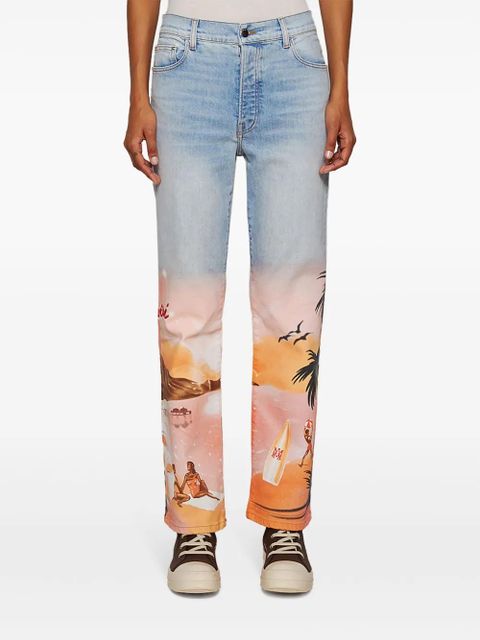 AMIRI Resort Club straight jeans - Blue
