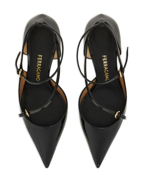 Ferragamo 70mm leather pumps - Black