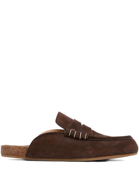 JW Anderson suede mules - 631 DEEP WALNUT - zdjęcie produktu nr 1