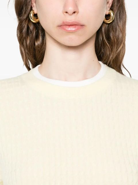 SANDRO layered T-shirt - Yellow