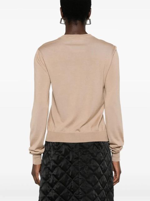 Moschino fine-knit sweater - Brown