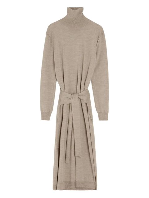 LEMAIRE tie-waist turtleneck dress - Neutrals - zdjęcie produktu nr 1