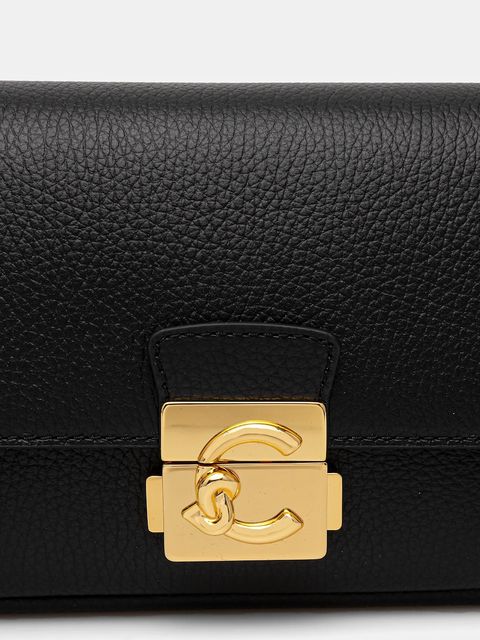 Coccinelle torebka skórzana C-ME LOCK kolor czarny E1 U4K 12 02 01