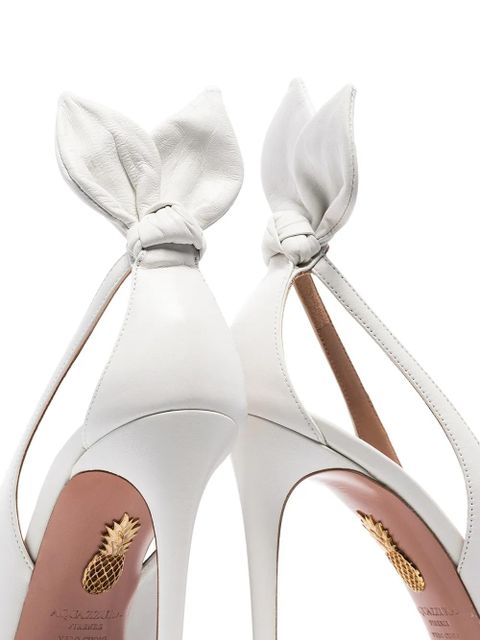 Aquazzura Bow Tie 105mm pumps - White