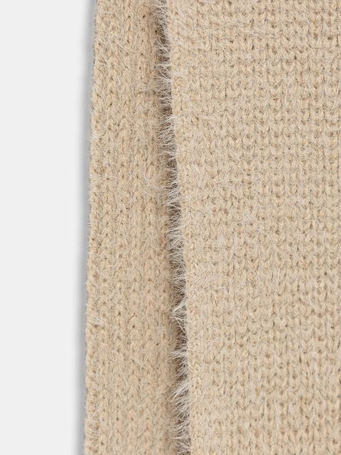 Morgan szalik damski kolor beżowy gładki 5EIGE - zdjęcie produktu nr 2