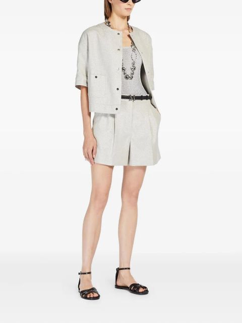 Max Mara short-sleeves jacket - Silver - zdjęcie produktu nr 2