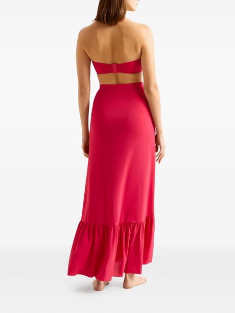 ERES Julia ruffled pareo skirt - Red